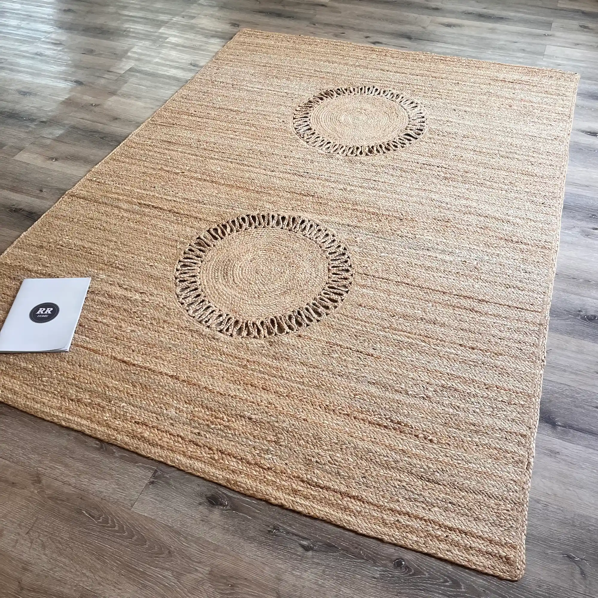 Jute Hestia by Rita Rugs Home, Unique Artistic Jute Hand Woven Area Rug