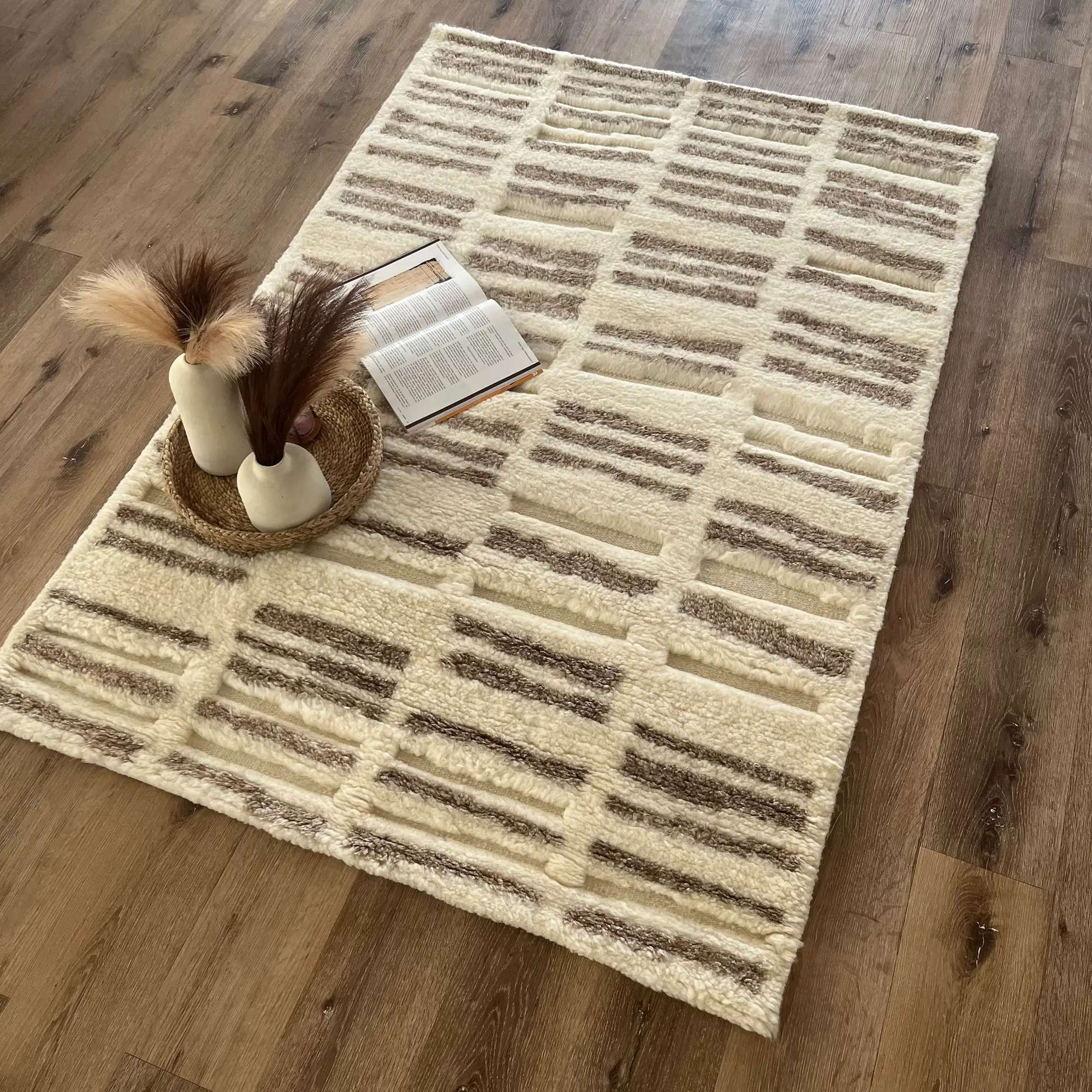 Bjorn, 100% New Zealand Wool, Bespoke Hand Knotted Greek Woollen Area Rug