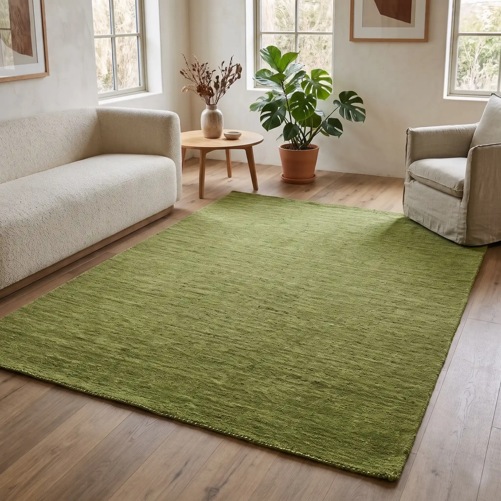 Arend, 100% Argentina Wool Pile, Nomadic Thick Hand Loomed Area Rug